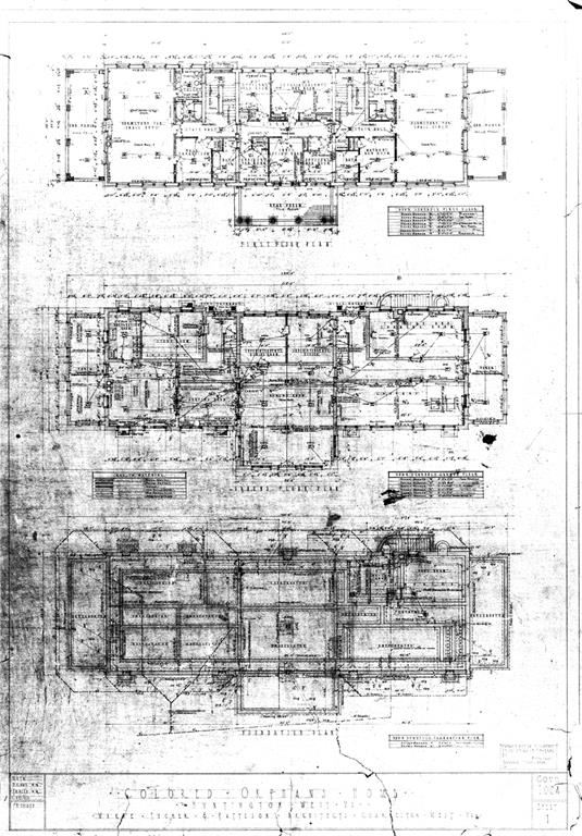 Architectural Drawings for the West Virginia Colored Orphans' Home 1